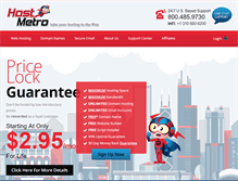 Tablet Screenshot of hostmetro.com